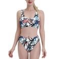 thumbnail image 1 of High Waisted Bikini Sets For Women, Palm Tree Doodle Swimsuits Tummy Control, Two Pieces Bathing Suit, 1 of 8