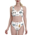 thumbnail image 1 of High Waisted Bikini Sets For Women, Puppy Print B Swimsuits Tummy Control, Two Pieces Bathing Suit, 1 of 8