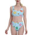 thumbnail image 1 of High Waisted Bikini Sets For Women, Swim Rings Floating Swimsuits Tummy Control, Two Pieces Bathing Suit, 1 of 8