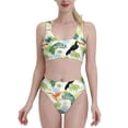 thumbnail image 1 of High Waisted Bikini Sets For Women, Toucan And Hummingbird Swimsuits Tummy Control, Two Pieces Bathing Suit, 1 of 8