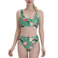thumbnail image 1 of High Waisted Bikini Sets For Women, Tropical Flamingo A Swimsuits Tummy Control, Two Pieces Bathing Suit, 1 of 8