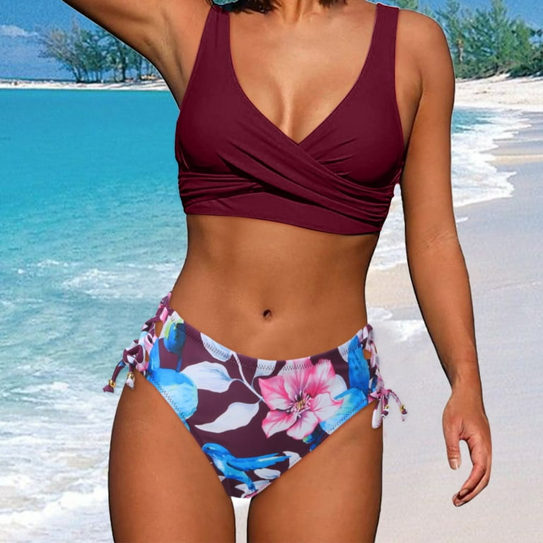 Flattering high waisted bikini hot sale
