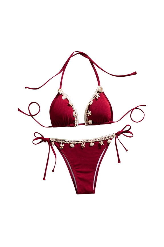 High Waisted Bikini Sets for Women on Sale Tankini Swimsuits for Women Two Piece Striped Swimsuit with Shorts Womens Bikinis Trendy Ladies 2 Piece Swimsuits