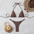 thumbnail image 1 of QUNYINEY High Waisted Bikini Sets for Women Triangle Solid Halter 2 Piece Bathing Suits Push Up Tummy Control Womn Swimsuit Sets, 1 of 8