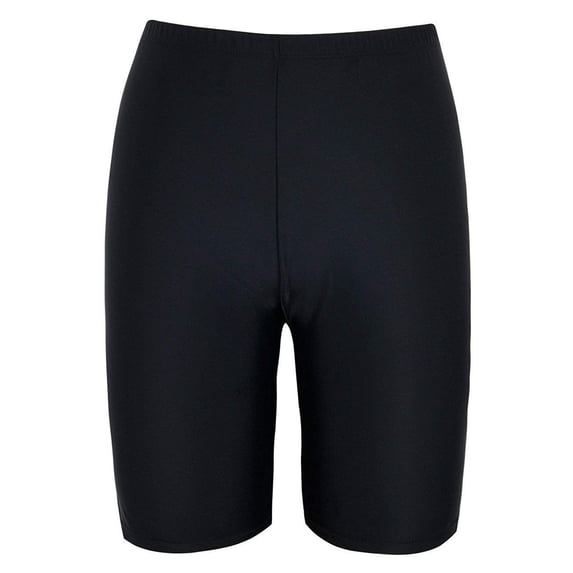High Waisted Board Shorts for Women Quick Drying Swim Beach Bathing Suit Bottoms Black S