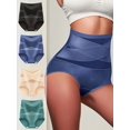 thumbnail image 1 of High-Waisted Body Shaper Underwear for Women, Featuring Tummy Control, Seamless Design, And Available in a Pack of Four., 1 of 8