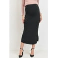 thumbnail image 1 of High Waisted Bodycon Maternity Midi Skirt, 1 of 4