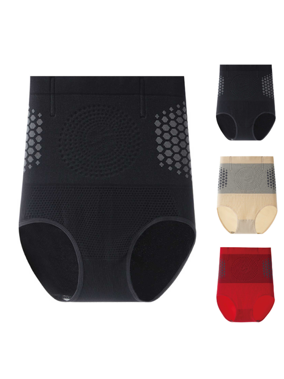 High Waisted Butt Lifting Shorts, 4-in-1 Shorts, High Waist Thermogenic Panties for Women (Black,XL)