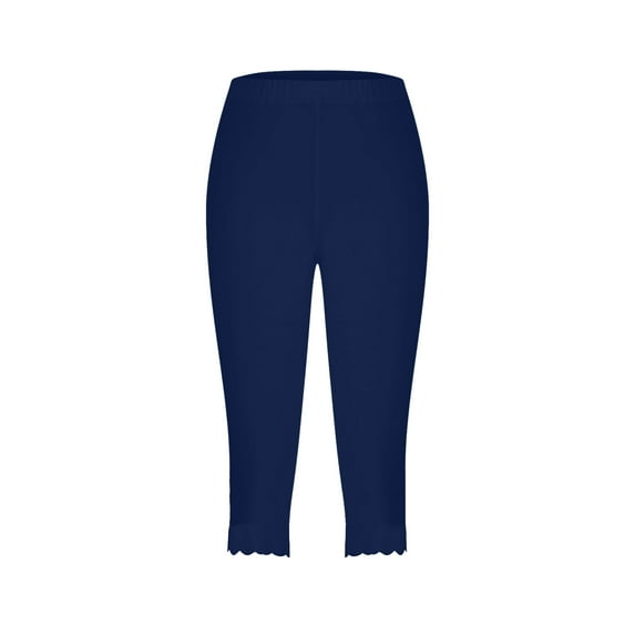 High Waisted Capri Leggings for Women Lightweight Soft Slim Yoga Athletic Pants for Running Cycling Workout