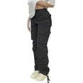 thumbnail image 1 of High Waisted Cargo Pants for Women Baggy Y2k Straight Wide Leg Pants with Pockets Streetwear, 1 of 5