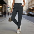 thumbnail image 1 of High Waisted Cargo Pants for Women Slim Fit Tapered Joggers Multi-Pockets Twill Work Trousers Streetwear Outdoor Casual Bottoms, 1 of 6