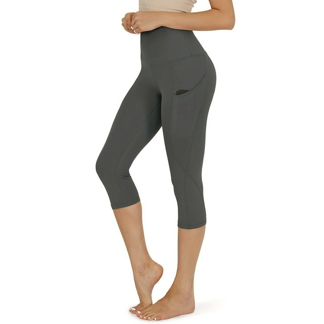 High Waisted Comfortable and Functional Capri Leggings with Pockets for ...