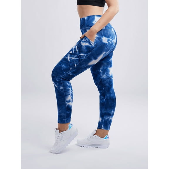 High-Waisted Criss-Cross Training Leggings with Hip Pockets