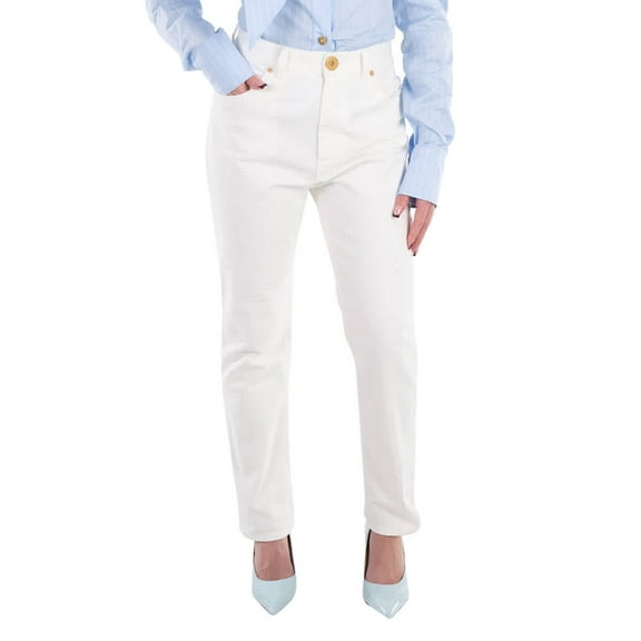 Balmain High Waist Slim Fit Jeans, Brand Size 40 (US Size 8)
