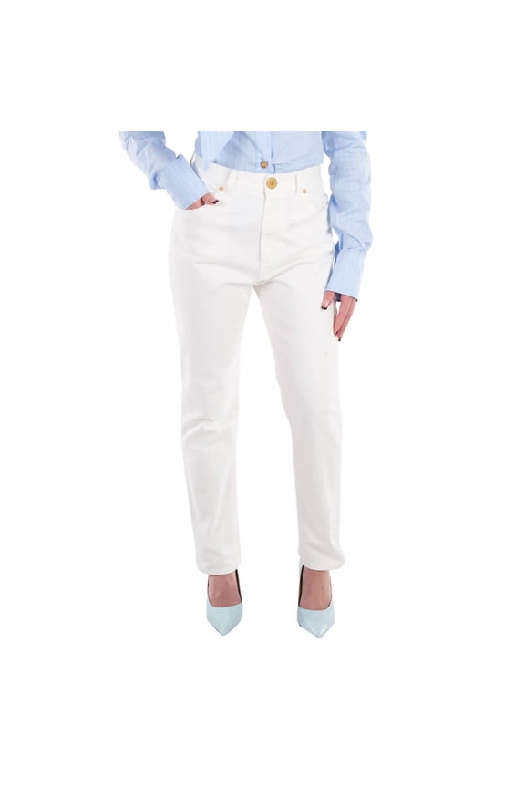 High Waist Slim Fit Jeans, Brand Size 40 (US Size 8)