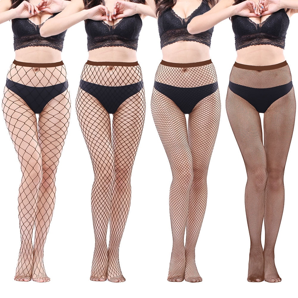 High Waisted Fishnet Tights Stockings Women High Waist Fishnets Sheer Pantyhose Walmart