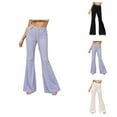 thumbnail image 1 of High Waisted Flare Leggings for Women Wide Leg Sweatpants Bootcut Yoga Pants Casual Trousers, 1 of 5