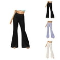 thumbnail image 1 of High Waisted Flare Leggings for Women Wide Leg Sweatpants Bootcut Yoga Pants Casual Trousers, 1 of 5
