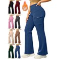 thumbnail image 1 of High Waisted Flare Pants for Women Stretch Pockets Comfy Workout Pants, 1 of 7