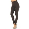 thumbnail image 1 of High Waisted Fleece Lined Leggings - New Mix Brown One Size Regular, 1 of 1