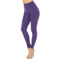 thumbnail image 1 of High Waisted Fleece Lined Leggings - New Mix Purple One Size Regular, 1 of 1