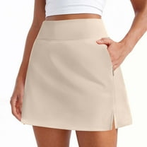 High Waisted Golf Skirts for Women A Line Tennis Athletic Casual Skort Upf 50  Tennis Skirt Side Split Workout Pickleball Skorts with Pockets