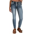 thumbnail image 1 of High Waisted High Stretch Jeans For Ladies Slim Suit Fit Casual Denim, 1 of 6