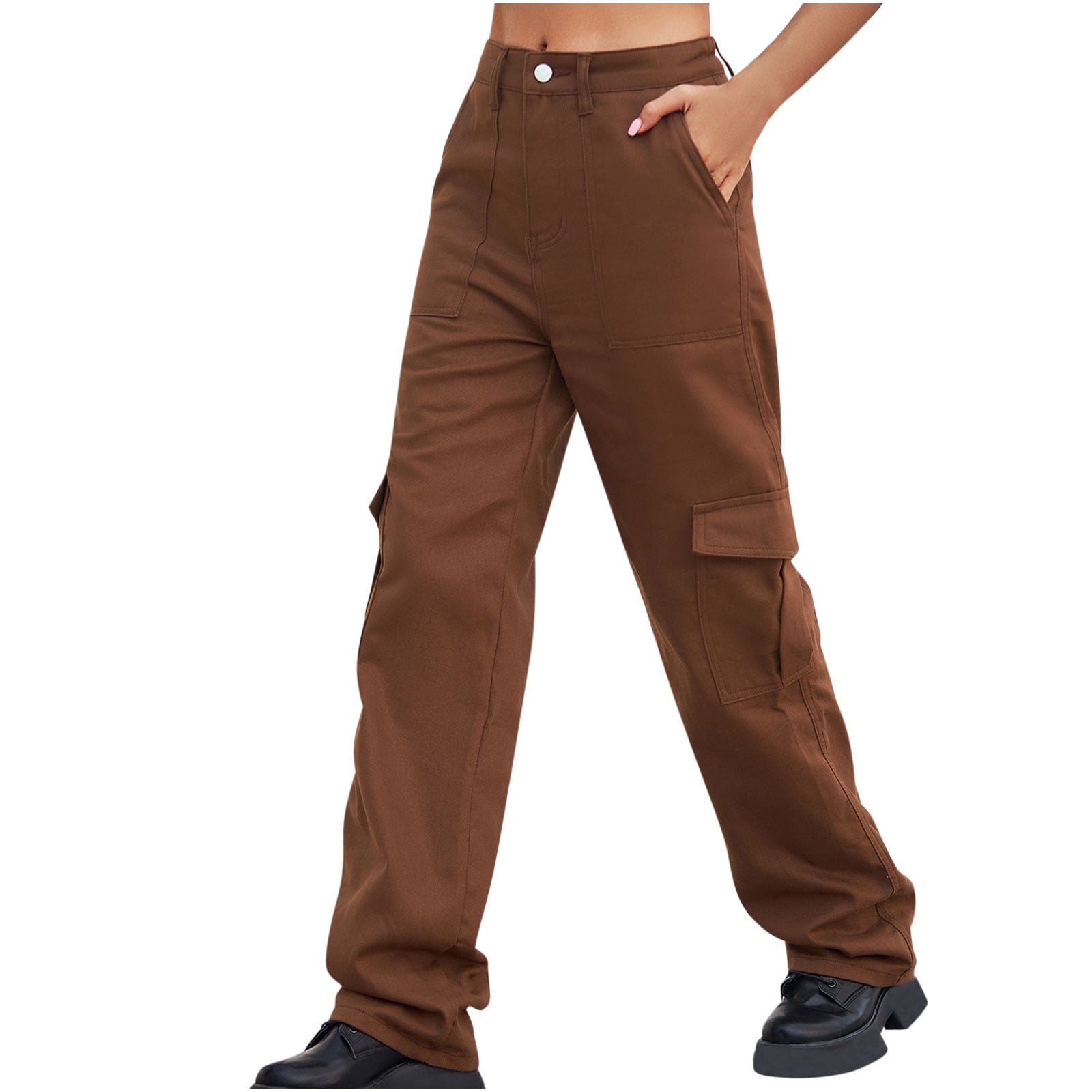 High-Waisted-Jeans-Cargo-Pants