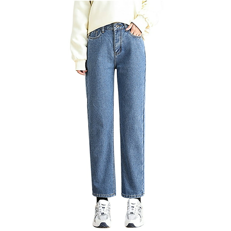 Plus size lined jeans outlet