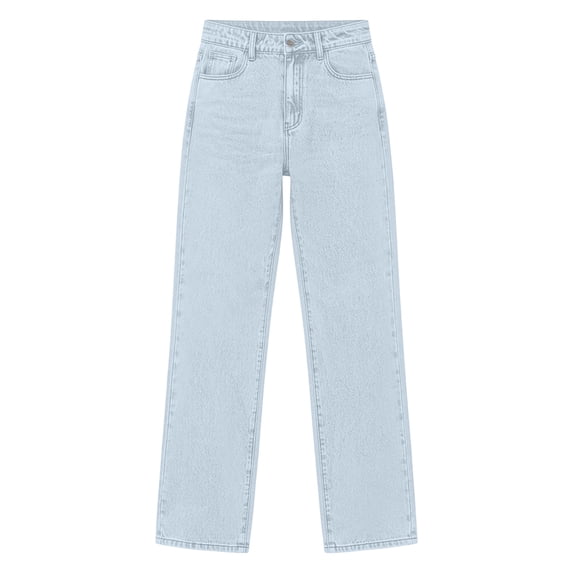 High Waisted Jeans for Women Wide Leg Baggy Denim Pants Button Fly Pockets Casual Loose Fit Trousers Vintage Y2K Fashion Bottoms S-5XL Light Blue