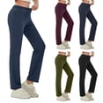 thumbnail image 1 of High Waisted Jeggings for Women Stretchy Straight Leg Slim Fit Yoga Pant Elastic Waistband Tummy Control Workout Leggings Army Green Pant,Size S-3XL, 1 of 10