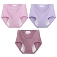 thumbnail image 1 of High Waisted Large Size Pure Cotton And Hygroscopic Menstrual Underwear High Waisted Menstrual Pants Underwear Menstrual Anti Side Leakage Aunt Pants, 1 of 5