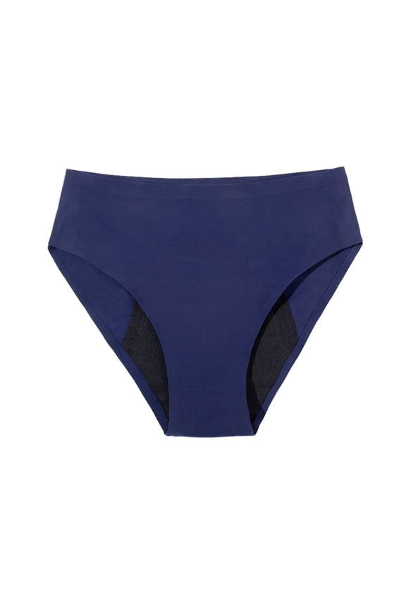 High Waisted Leak Proof Panties - Cotton Overnight Menstrual Briefs, Full Coverage, Postpartum Support, 95% Cotton, S-XXXL Sizes, Hand Wash