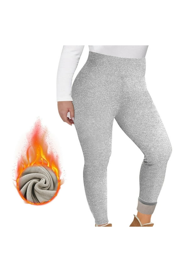 High Waisted Leggings Dgankt Oversized Fleece Lined Skinny Pants (Women's) - High Waisted Tummy Tucked Warm Soft Fitness Yoga Pants On Clearance