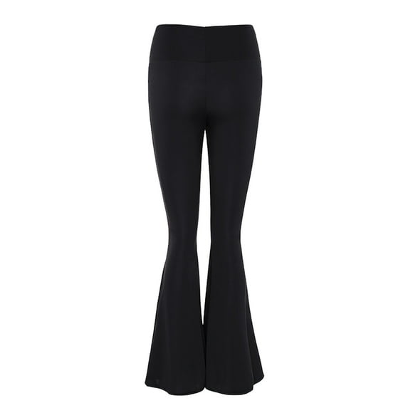 High Waisted Leggings For Women Solid Color Comfoty Soft Slim Fits Elastic Yoga Pants Casual Tights Tummy Control Hiking Trousers Black L