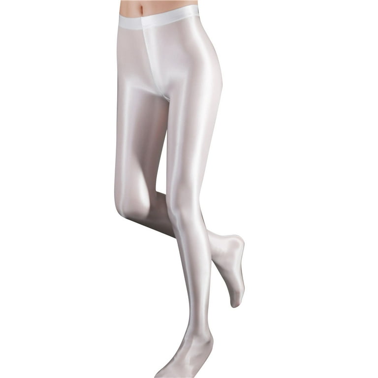 High Waisted Leggings For Women Ultra Thin Transparent Shiny Crotch Dance  Yoga Pants Large 