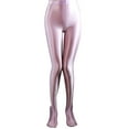 thumbnail image 1 of High Waisted Leggings For Women Ultra Thin Transparent Shiny Crotch Dance Yoga Pants Large, 1 of 4