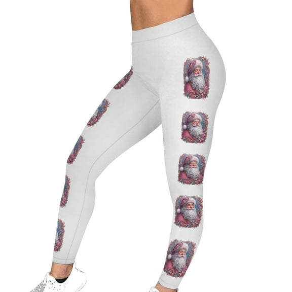 High Waisted Leggings for Women Christmas Print Yoga Leggings Sweatpant Comfort Casual High Waisted Leggings Beach Gym Workout Running Casual Sweat Pants Workout Running Yoga Leggings