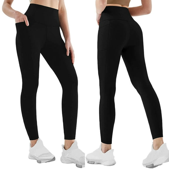 High Waisted Leggings for Women Plus Size Trouser Style Yoga Pants Full Length Soft Workout Leggings with Pockets Womens plus Size Cute Summer Outfits Teacher Pants for Women Galaxy Leggings