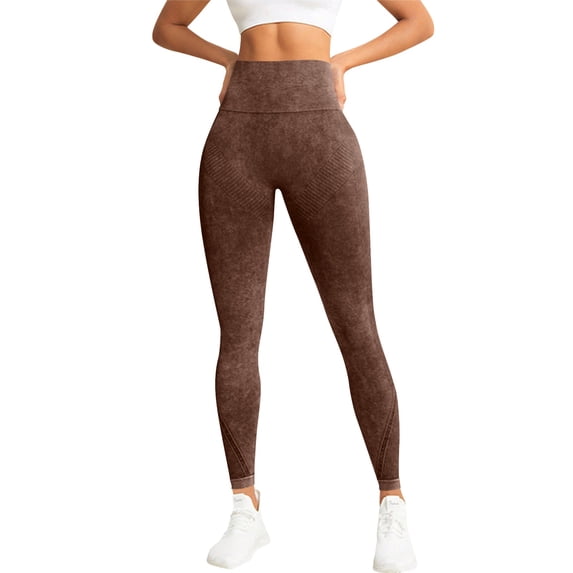High Waisted Leggings for Women Solid Color High Waist Abdomen Raising Hip Shaping Naked Tight Elastic Fitness Running Yoga Pants. Thermal Running Workout