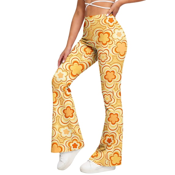High Waisted Leggings for Women Tummy Control Flare Yoga Pants - Crossover Baggy Leggings Soft Workout Casual Bootcut Pants for Gym Running Athletic Outfits 2026 Summer Vacation Outfits
