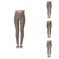 thumbnail image 1 of High Waisted Leggings for Women 2025 Leopard Print No See Through Tummy Control Yoga Pants Tights, 1 of 7