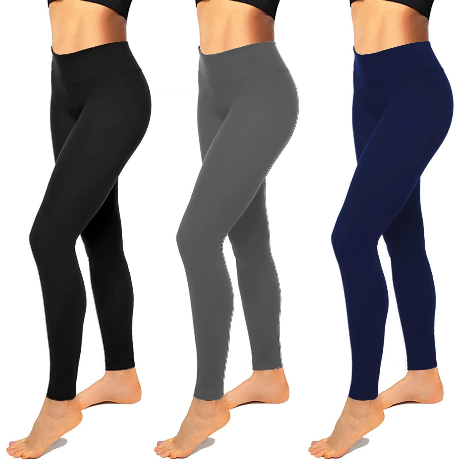 Wjustforu Women's Leggings High Waist Tummy Control Yoga Pants with Pockets  Non See-Through Workout Running Pants, Black, Medium price in Saudi Arabia,  Saudi Arabia