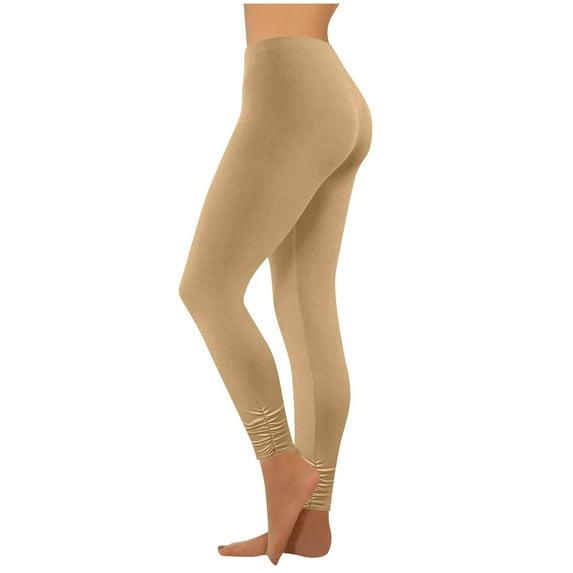 High Waisted Leggings for Women Soft Opaque Slim Tummy Control Printed Pants Running Cycling Yoga