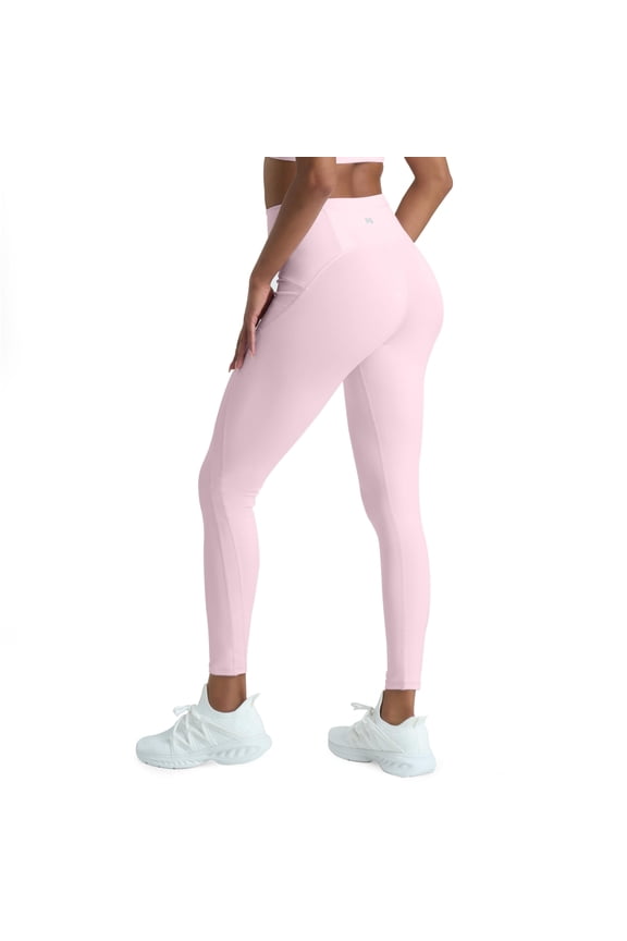 High Waisted Leggings for Women Tummy Control, Yoga Pants Women, Gym Workout Leggings with Pocket Blossom, Medium