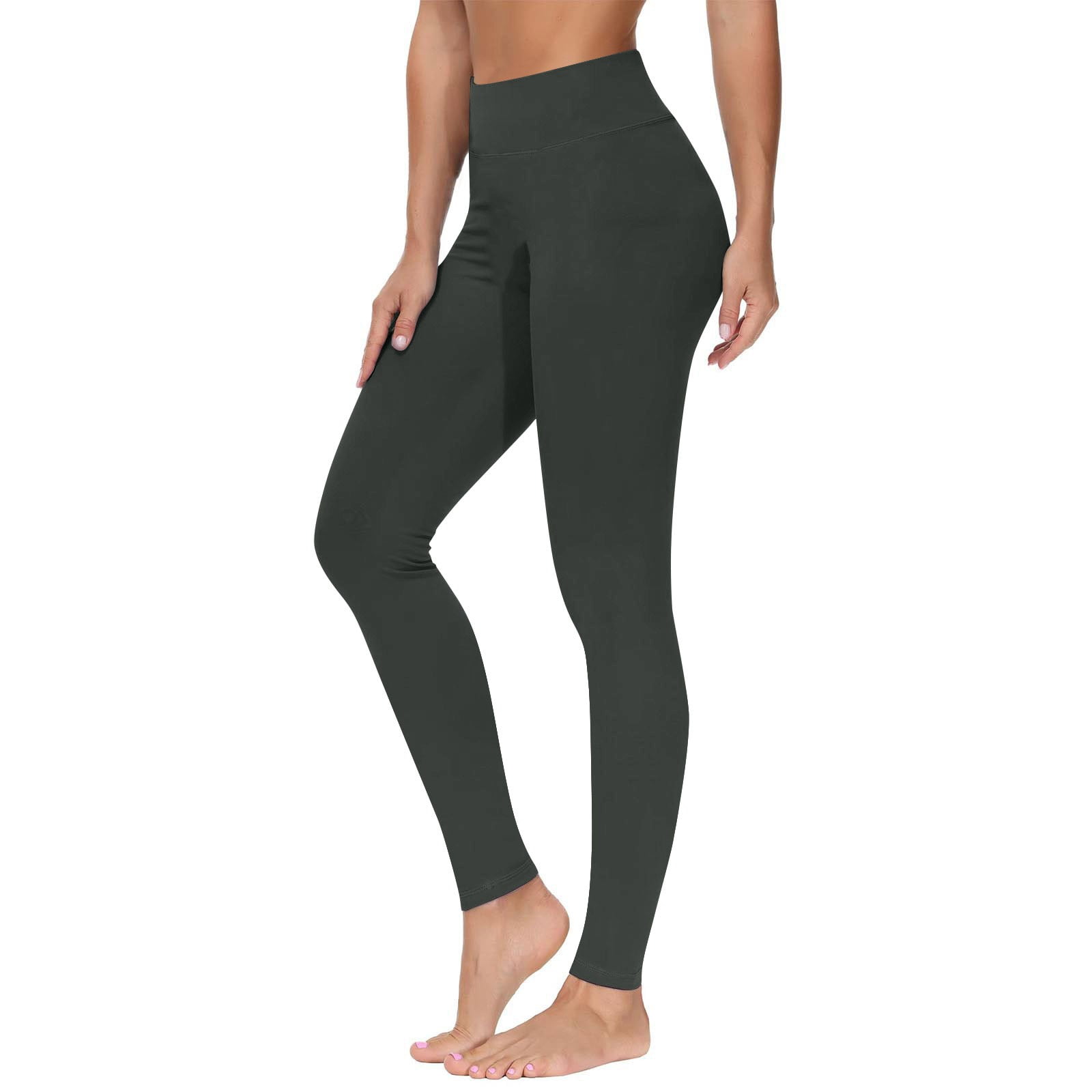 High Waisted Leggings For Women – Tummy Control Yoga Pants For Workout, Running & Everyday Wear – No See Through, Plus Size Available