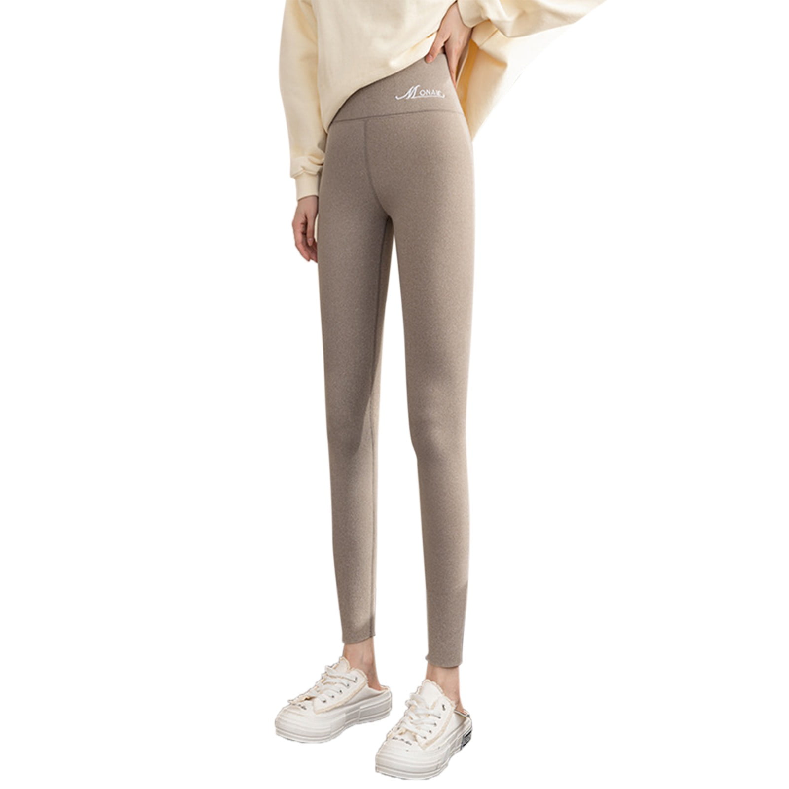 Women & Plus Seamless Extra Wide Banded High Waist Fleece Warm Leggings  (Single & Multi-Packs Available)