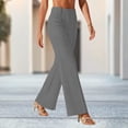thumbnail image 1 of High Waisted Pants for Women Elastic Waist Pockets business Casual, 1 of 7