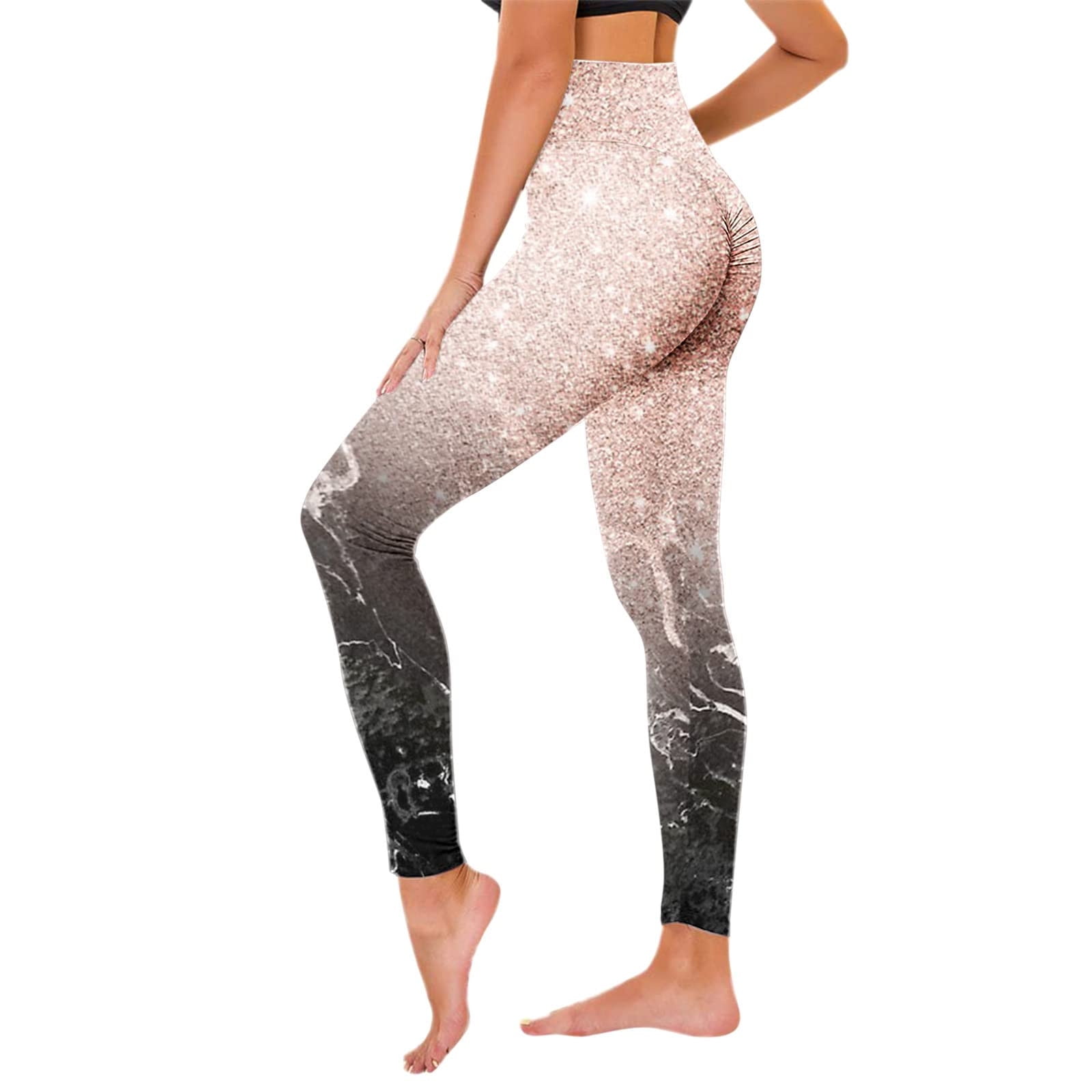 High Waisted Pattern Leggings for Women Hip Pants To Exercise Yoga Pants  Casual Tummy Control Yoga Pants 