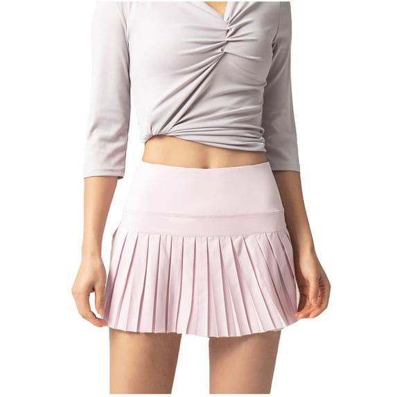 High Waisted Pleated Sports Skorts For Women Running Skirts With Pockets Plus Size Dress